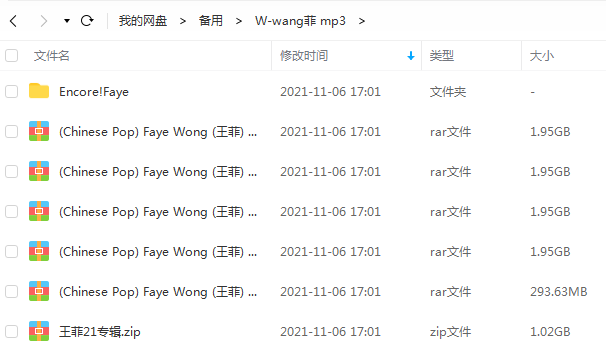 王菲专辑歌曲全集-60张专辑歌曲合集打包
