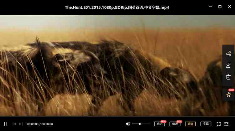 BBC纪录片之《猎捕(The Hunt)》1-7集英语中文字幕超清合集