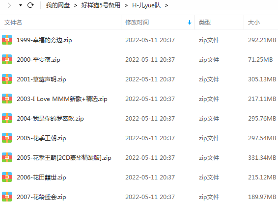 花儿乐队精选发烧歌曲合集-8张专辑+流行单曲打包