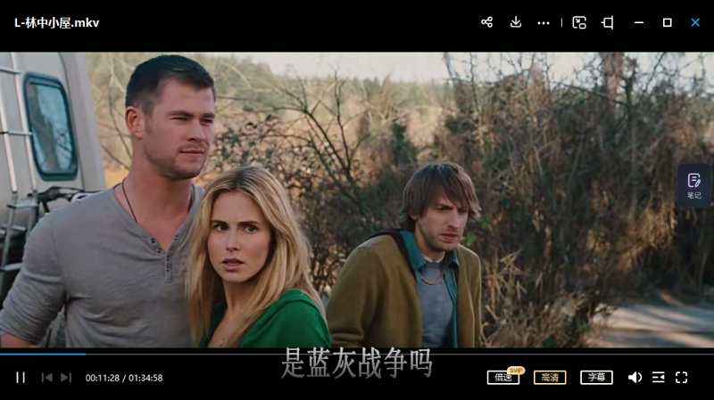 《林中小屋》完整无删减版英语中文字幕高清视频